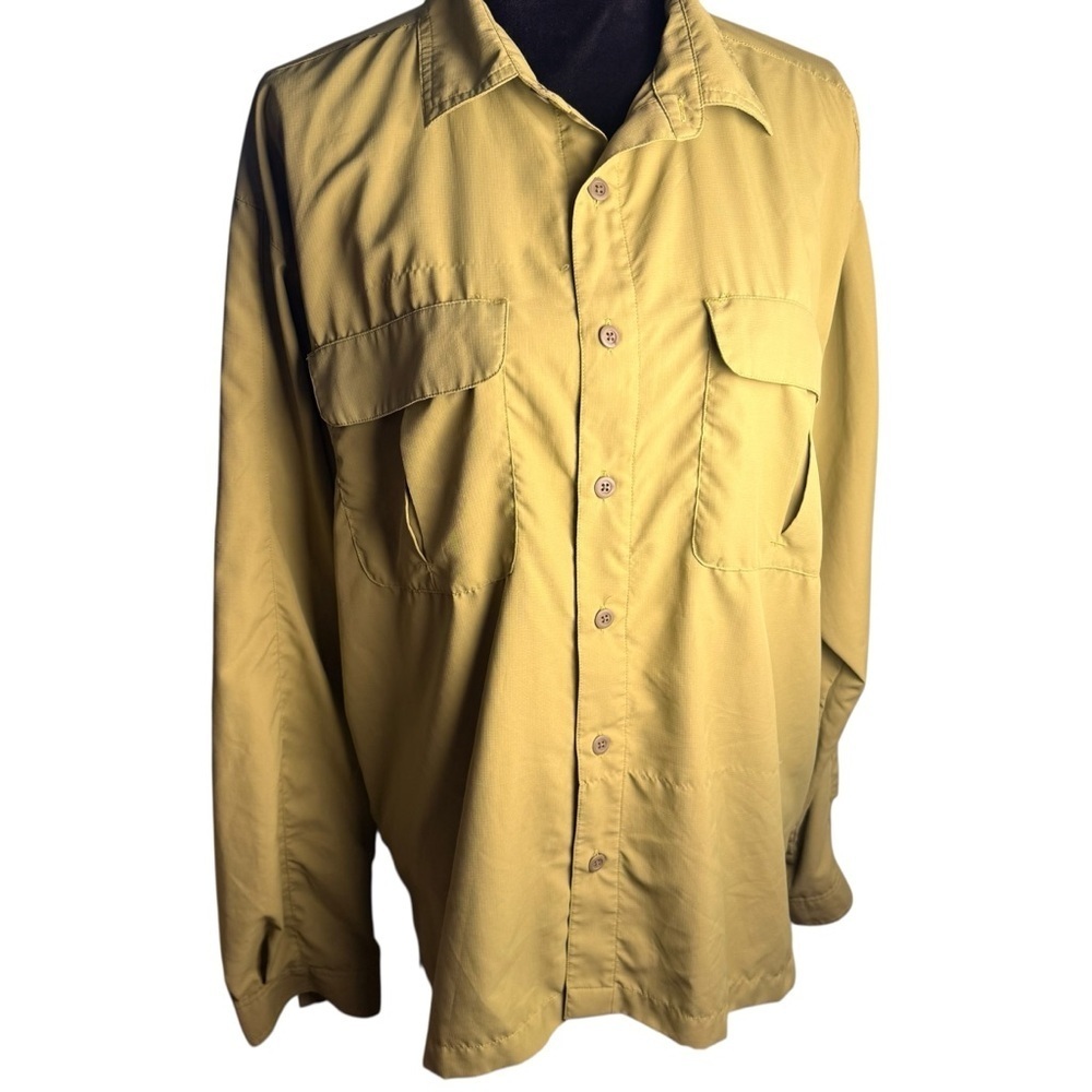 Mountain Hardwear | Chartreuse Button-Down Shirt | Sz L